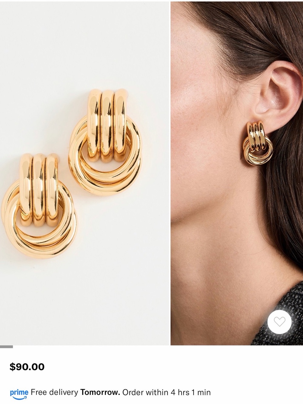 Heaven Mayhem mini knot earrings